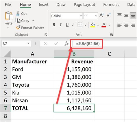   50|Use the SUM function to sum numbers in a range